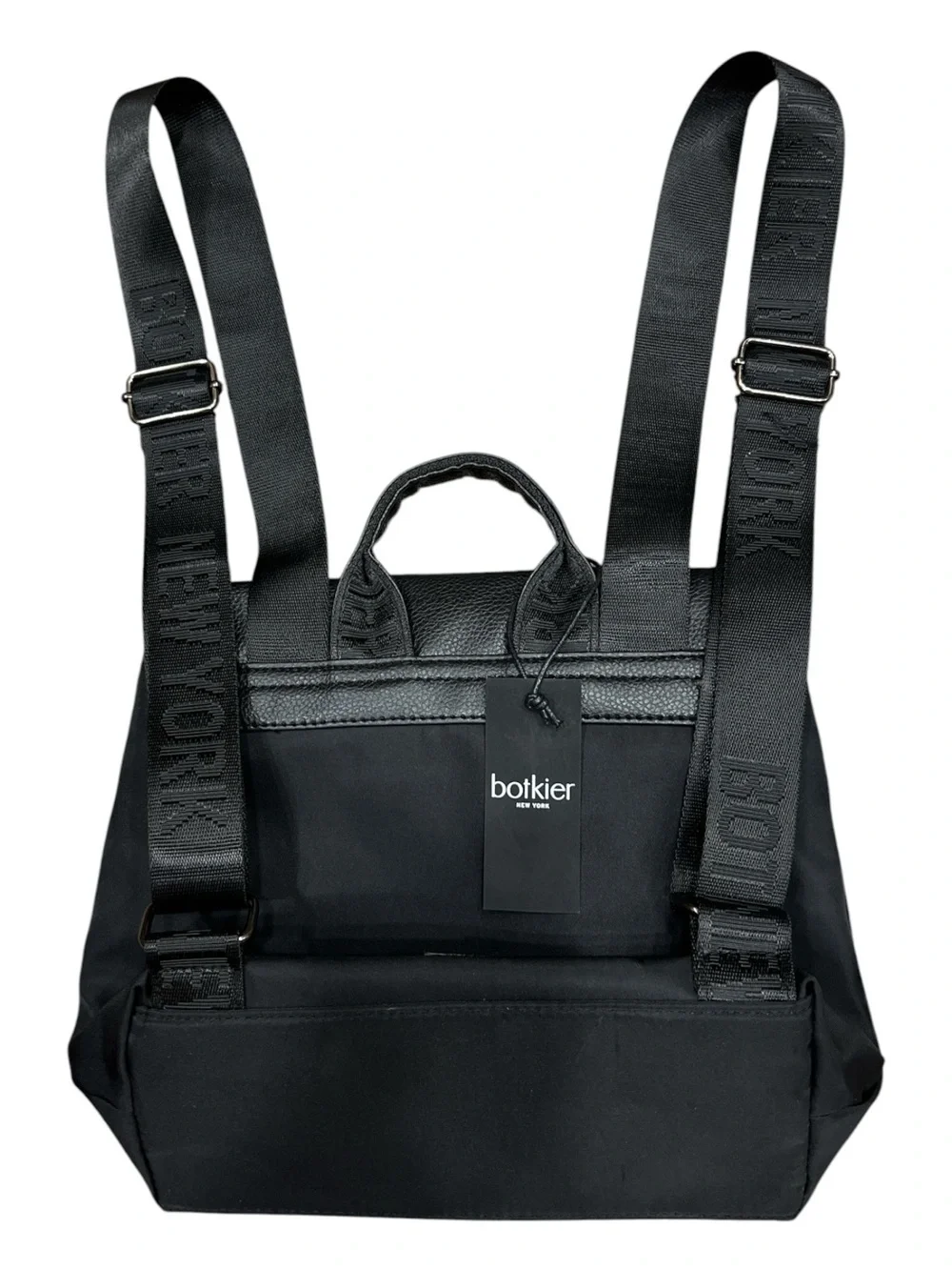 NWT’S Botkier New York Trigger Mini Backpack in sleek black & Faux Leather Trim